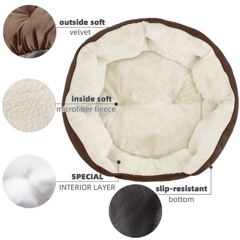Asvin Medium Dog Bed for Medium Dogs, Cat Beds for