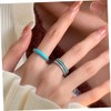 SAFIGLE 2pcs Rings Aesthetic Adjustable Rings Women Fashion Jewelry Birthday