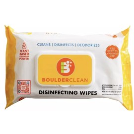 BoulderClean Boulder Clean Disinfecting Wipes, Fresh Lemon 72 Count Each For 80 Packages