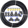 ERGAOBOY Black 10M Polyurethane PU Air Hose Pipe Tube Kit,4mm