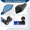 Hihaha Motorcycle Rear View Mirrors Bar End Side Mirrors Mount