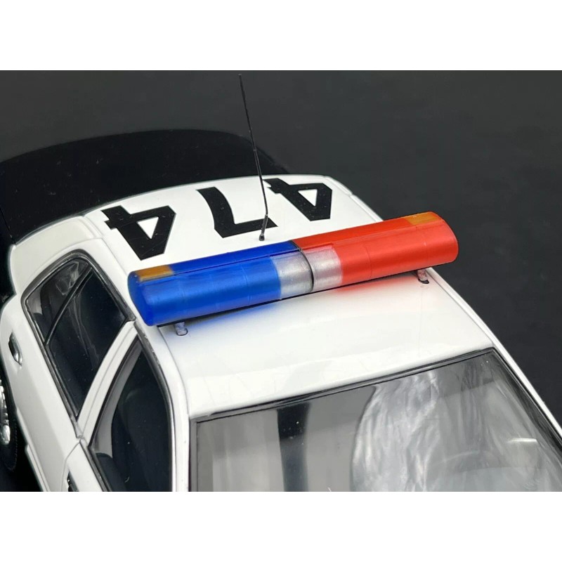 LED Ready Lightbar 1/18 LED Ready Aerodynamic Lightbar LAPD Blue