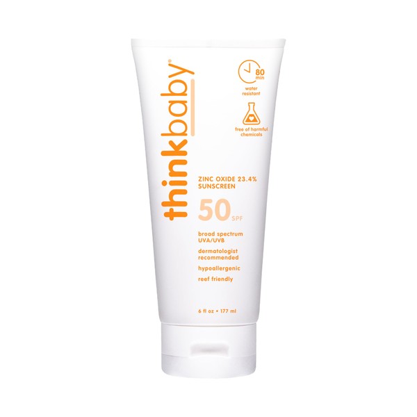 THINK Baby Sunscreen Natural Sunblock from Thinkbaby, Safe, Water Resistant