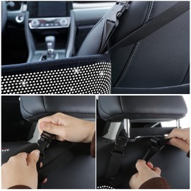 eing Car Organizers and Storage Purse Holder,Seat Back Net Handbag Purse Accessories for Women,Road Trip Essentials for Adults,Mom Gifts,Birthday Gifts Presents for Mom,White
