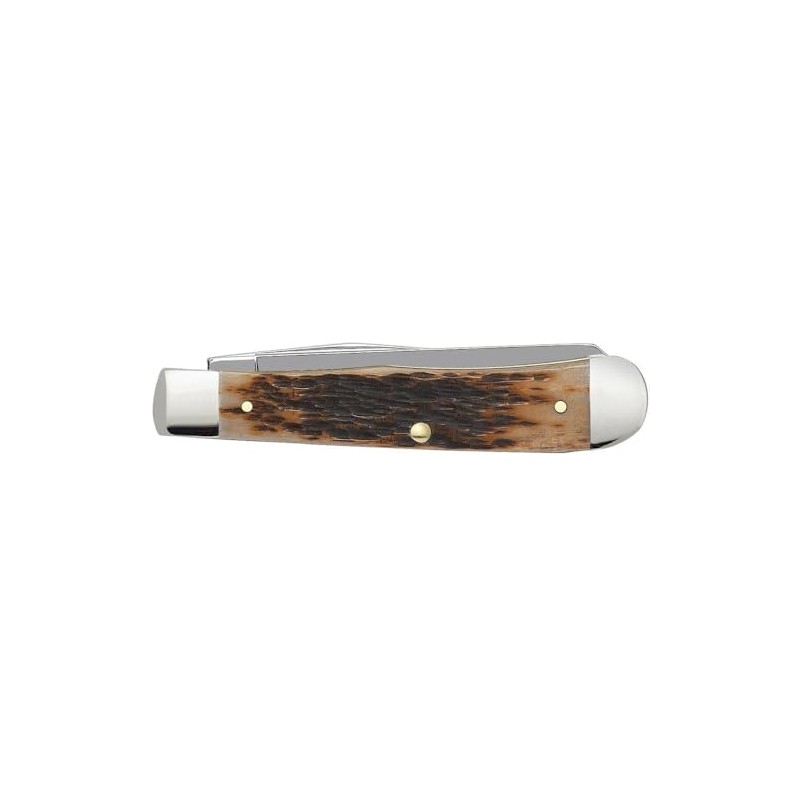 Case Amber Bone SS Trapper - Cuchillo de bolsillo