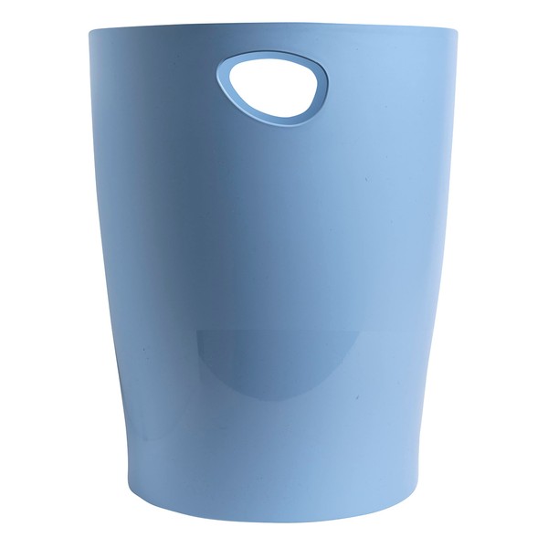 Exacompta 45309D ECOBIN BeeBlue Recycled Plastic Waste Paper Bin 15