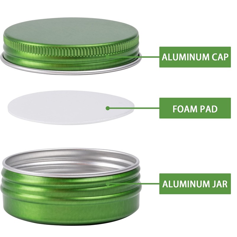 1 oz / 30ml Screw Top Aluminum Tin Jar with