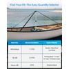 OCEANBROAD Boat Cover Support Poles Adjustable Telescoping Aluminum - Universal