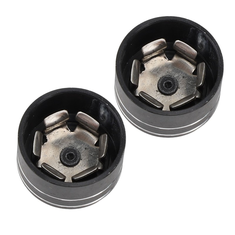 10PCS Motorcycle Head Bolt Cover CNC Aluminum Black Round Grooved