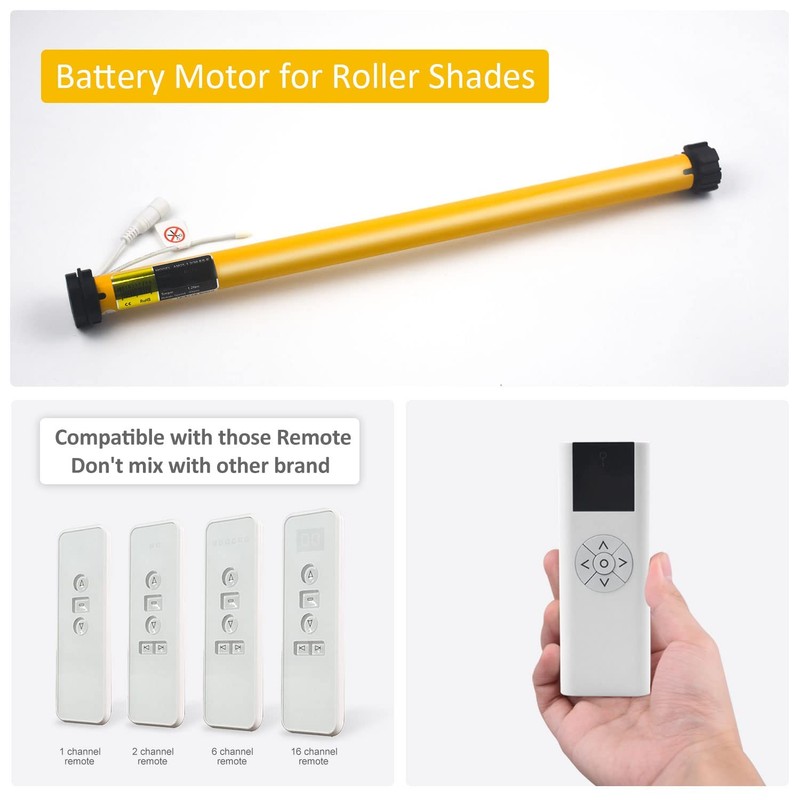 AM25 RF Solar Powered Rechargeable Battery Motor Kit Wireless Battery
