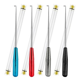 JINLIFA 4PCS Fishing Hook Remover, Stainless Steel Fish Hook Remover Tool for Finishing, Storage Tube Included