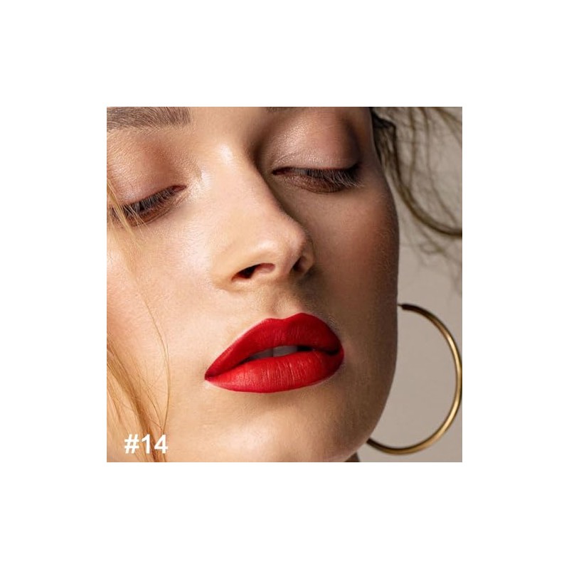 evpct- juego de delineador de labios y lápiz labial rojo