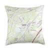 Flowery Branch GA Map (2017) Throw Pillow