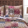 Greenland Home Fashions Charmed Pillow Sham, King, Cranberry