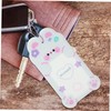 jojofuny 2pcs Clear Cartoon Card Holder Sleeve for Id Credit