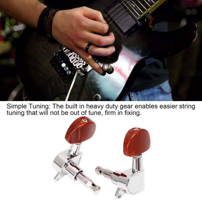 6Pcs Guitar String Tuning Peg 3 Left 3 Right Sealed
