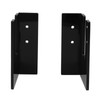 4Pcs Black Acrylic Skateboard Wall Mount Rack Skateboard Wall Hanger