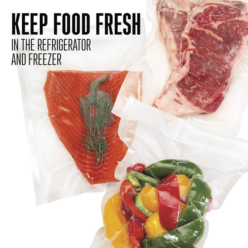 Weston Vacuum Sealer Bags for Food, 2 Ply 3mm Thick,