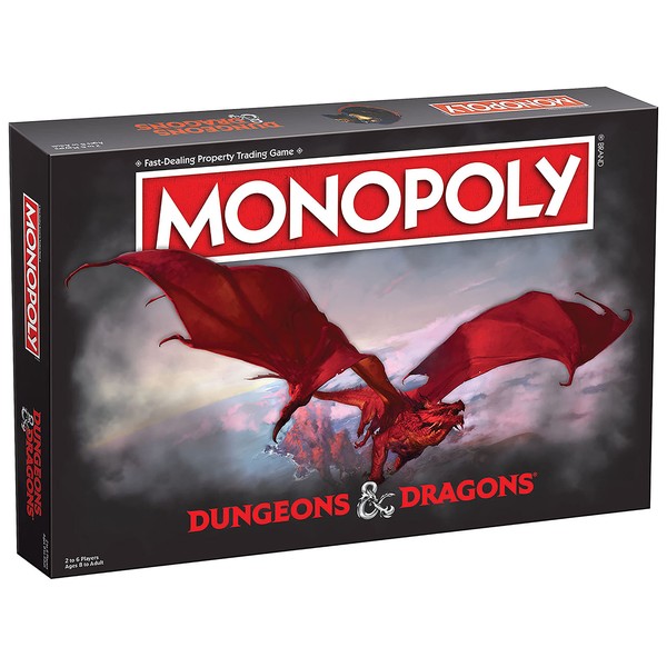 Monopoly Dungeons & Dragons | Collectible Monopoly Featuring Familiar Locations and Iconic Monsters from The D&D Universe, 2-6 Players