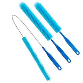 Sewer Cleaning Brushes Set of 3, Extended Cleaning Brushes for Dryer Lint Removal Brushes and Bathroom, Toilet Pipes, Kitchen Sinks, Drains, Removes Lint and Small Debris from Sewers