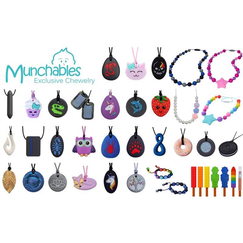 Munchables Starlight Chewelry Necklace (Purple/Pink/Fuchsia)