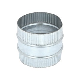 PATIKIL 3 Inch Duct Connector Coupling, Galvanized Steel Straight Dryer Vent Coupler Flexible Ducting Collar Connector Round Crimped Ventilation Duct Extension for HVAC System Pipe