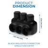 OHLECTRIC Insulated Wire Connector 3 Port Single Side Entry for