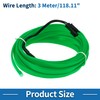 A ABSOPRO 3 Meter EL Wire Cable LED Glow String