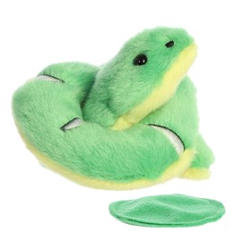 Aurora® Adorable Shoulderkins™ Emerald Boa Snake Stuffed Animal - Adorable Buddy That Can Go Everywhere with You - Perfect for Kids 3+ Years and Costumes - 4 Inches