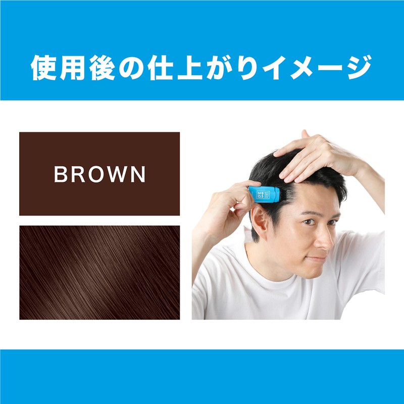 Men's Bigen Quick Stick Brown Gray Hair Dye Slight Gray