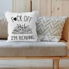 HIWX Book Pillow Cover,I'm Reading Book Decorative Pillowcase Throw Pillows