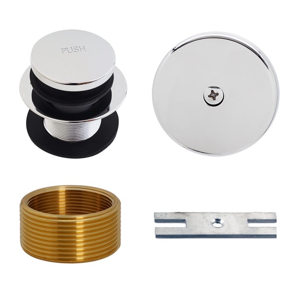 Westbrass D931K-26 Universal 1-3/8" Fine Thread Tip-Toe Bathtub Drain Plug