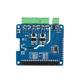 Isolated RS485 CAN HAT (B) for Raspberry Pi Series, SPI Communication, 2-Ch RS485 and 1-Ch CAN, Converts SPI to CAN/RS485