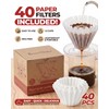 Brew Choice Pour Over Coffee Dripper with 40 Paper Filters,