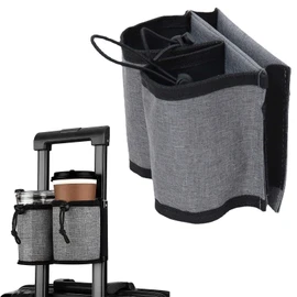 Travel Cup Holder Luggage Travel Cup Holder Cup Holder Can Hold Two Portable Coffee Cups, Traveler Accessory, Can Be Attached to Any Luggage Handle