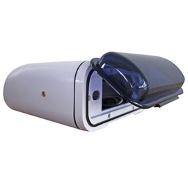 Rockville RMH200W Single DIN Marine Radio Waterproof Gimbal Housing White