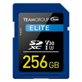 TEAMGROUP Elite 256GB UHS-I/U3 SDXC Memory Card U3 V30 4K UHD Read Speed up to 90MB/s for Professional Vloggers, Filmmakers, Photographers & Content Curators TESDXC256GIV3001