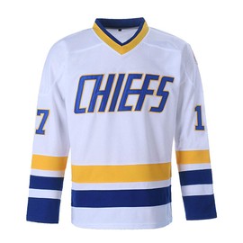 Youth Hanson Brothers Charlestown Chiefs 16 Jack 17 Steve 18 Jeff Slap Shot Movie Ice Hockey Jersey
