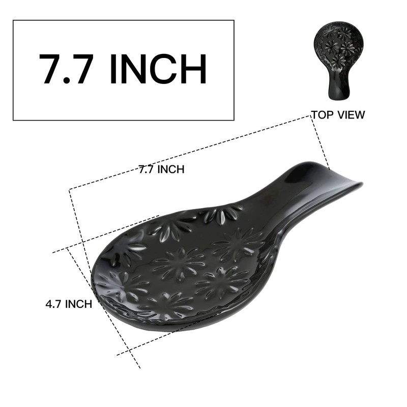 Cooking Spoon Rests for Stove Top, Ceramic Spoon Rest for