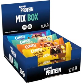 Protein Bar | Corny Protein Crunchy 12 Mix | Trial Pack Protein Bars with 30% Protein, No Added Sugar | Tasting Set for Testing and Enjoying | 12 x 45 g