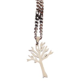 Poison Tree Necklace, Stainless Steel Chain, Hiphop Punk Rock Pendant, Titanium Jewelry Gift for Men and Women