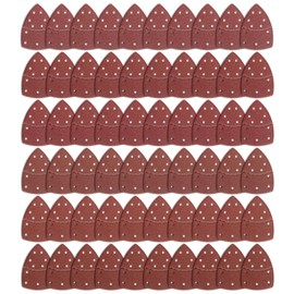 60PCS Sanding Sheets, Mouse Sandpaper Prio-Triangle Sanding Sheets to Fit Bosch Multi-Sander PSM 100A PSM 200 AES PSM 18, 11-Holes Assorted 40/60/80/120/180/240 Grits