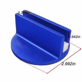 Unbranded Car Universal Slotted Magnetic Jack Pad Pinch Weld Frame Rail Adapter Blue