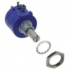 BOURNS 3590S-2-103L Rotary Potentiometer, Wirewound, 3590S Series, 10 kohm, Linear, 10 Turns, 2 W, Bushing