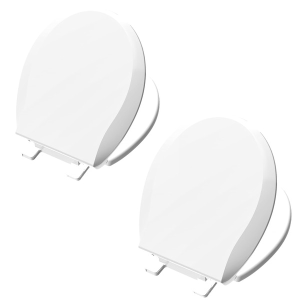 Aünsffer Toilet Seat Round Soft Close 2 PACK, Toilet lid