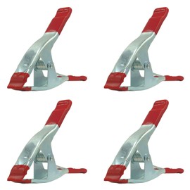 Set of 4 - 9-Inch Metal Spring Clamp with Red Tip