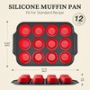BRONYPRO Silicone Muffin Pan with Metal Frame, Egg Bite Maker