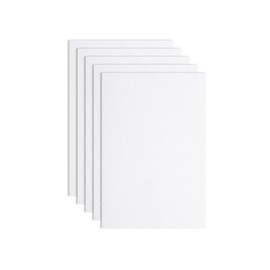 sourcing map 5 Pack White Glitters Foam Sheets, 8 x 12 Inch Sparkle EVA Foam Sheets Thin Foam Paper for Crafting, DIY Project, Classroom, Scrapbooking (1.5mm Thick)