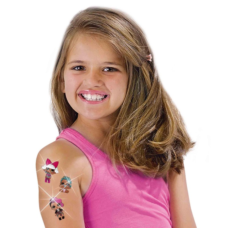 SES Creative 14192 L.O.L. Surprise L.O.L Metallic, Bunte Tattoos