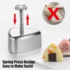 MIZOXY Onigiri Mold - Stainless Steel Rice Ball Maker -